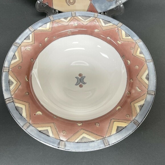 Coffee Shoppe by Sango Pasta Bowls Sue Zipkin Viennese French Roast 3062 - Picture 3 of 8